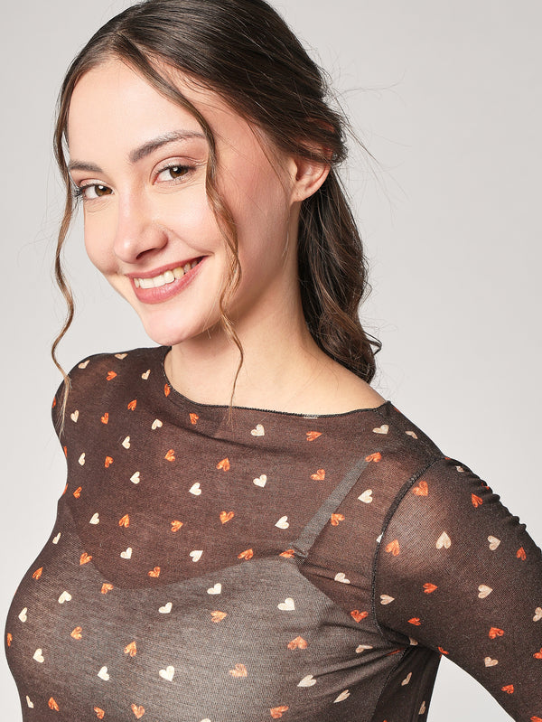 Maglia cashmere cuoricini