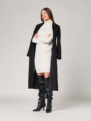 Abito maglia con trecce