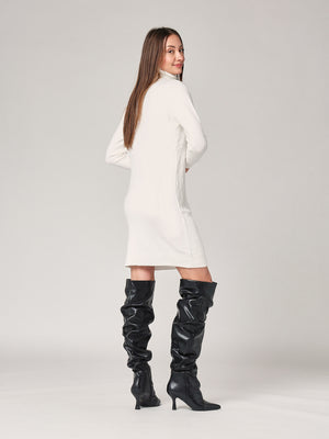 Abito maglia con trecce