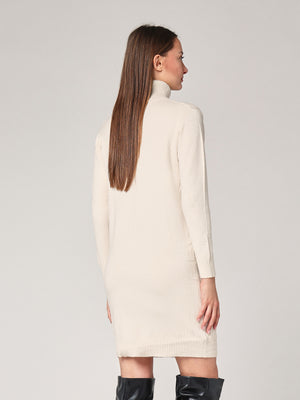 Abito maglia con trecce