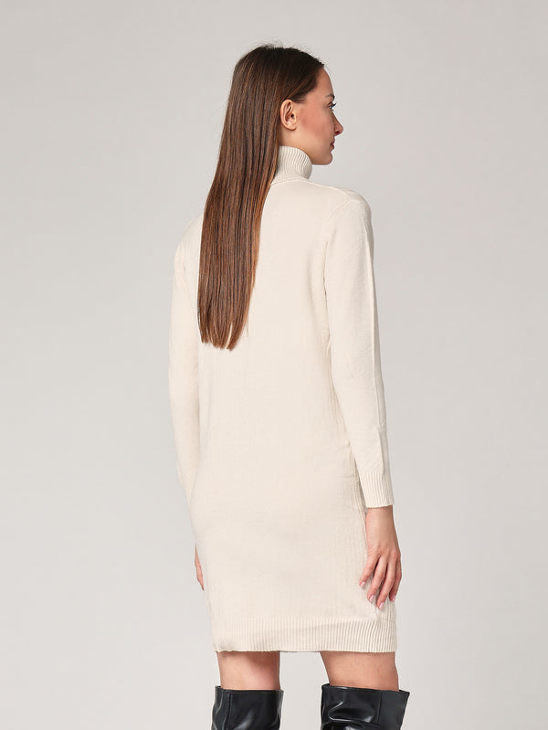 Abito maglia con trecce