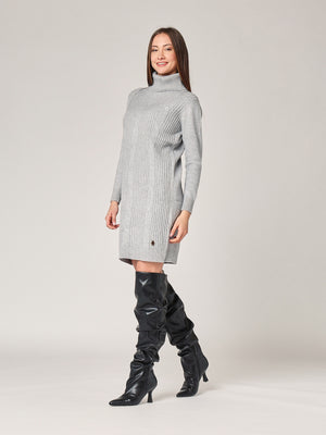 Abito maglia con trecce