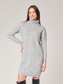 Abito maglia con trecce