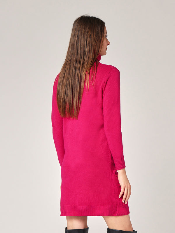 Abito maglia con trecce