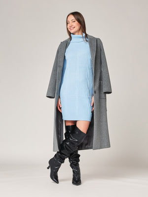 Abito maglia con trecce