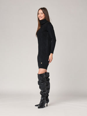 Abito maglia con trecce