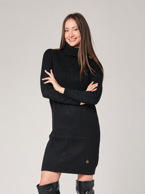 Abito maglia con trecce