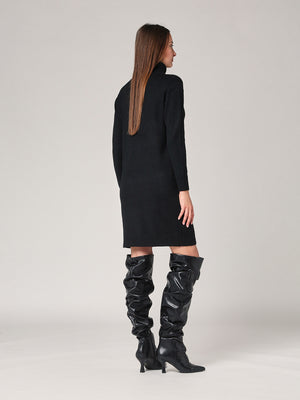 Abito maglia con trecce