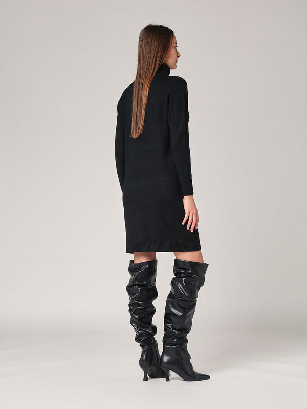 Abito maglia con trecce