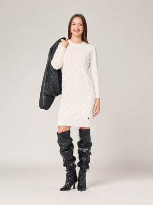 Abito maglia girocollo