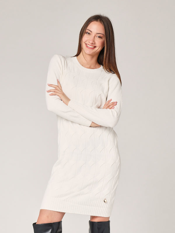 Abito maglia girocollo