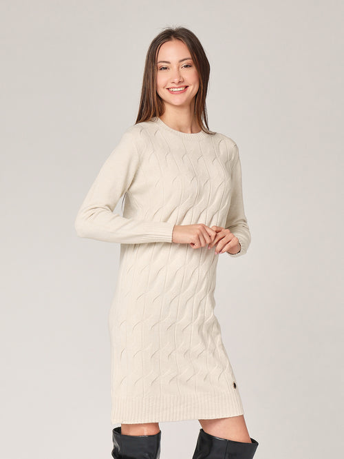 Abito maglia girocollo