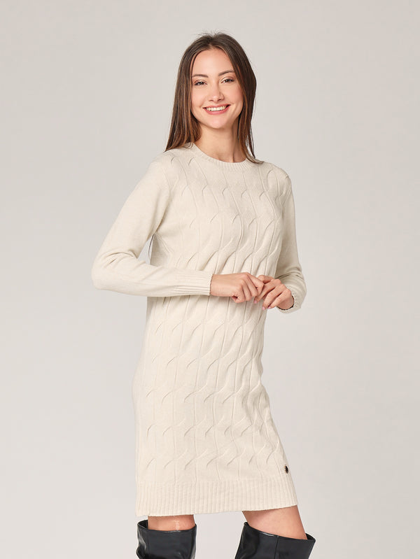 Abito maglia girocollo