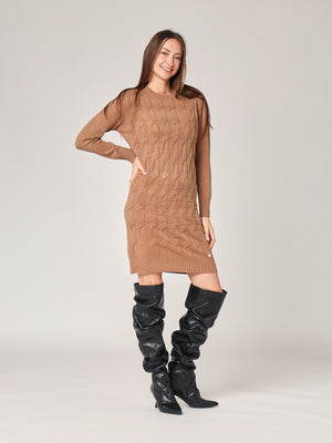 Abito maglia girocollo