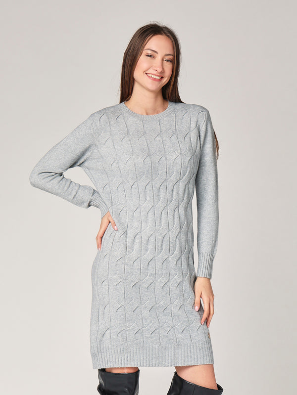 Abito maglia girocollo