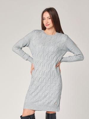 Abito maglia girocollo