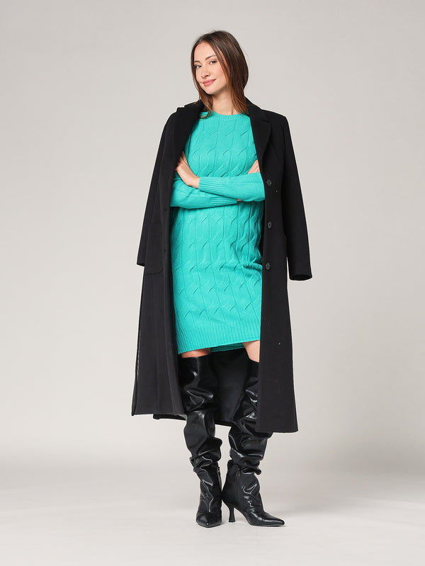 Abito maglia girocollo