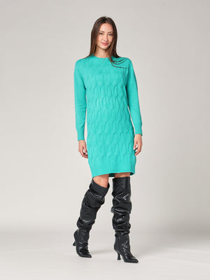 Abito maglia girocollo