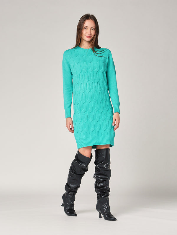 Abito maglia girocollo