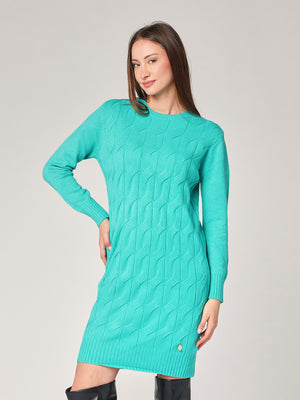 Abito maglia girocollo