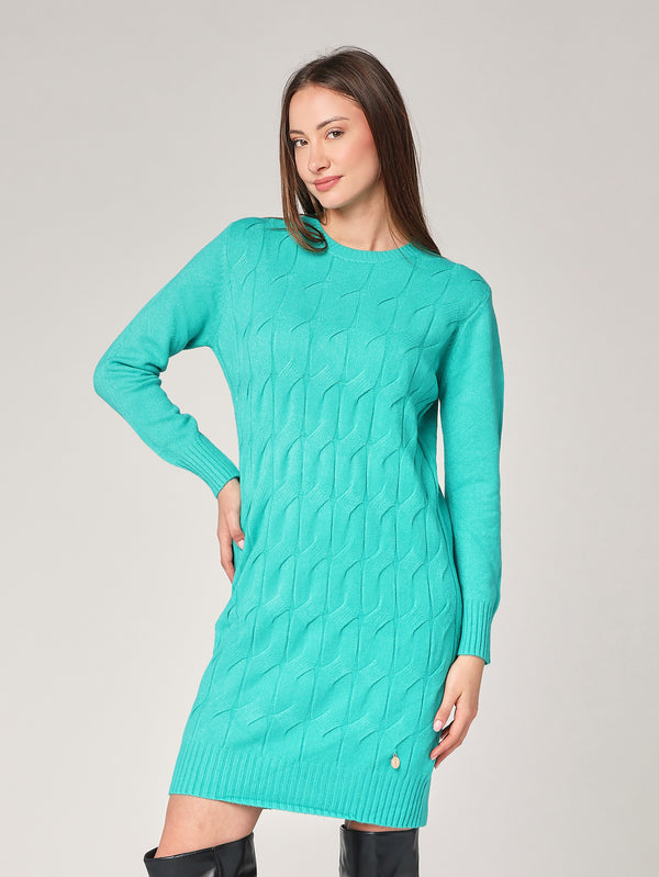 Abito maglia girocollo