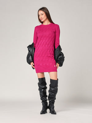 Abito maglia girocollo