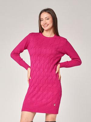 Abito maglia girocollo