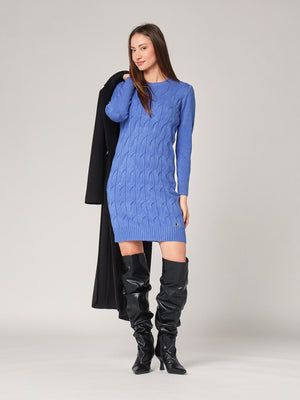 Abito maglia girocollo