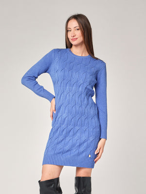 Abito maglia girocollo