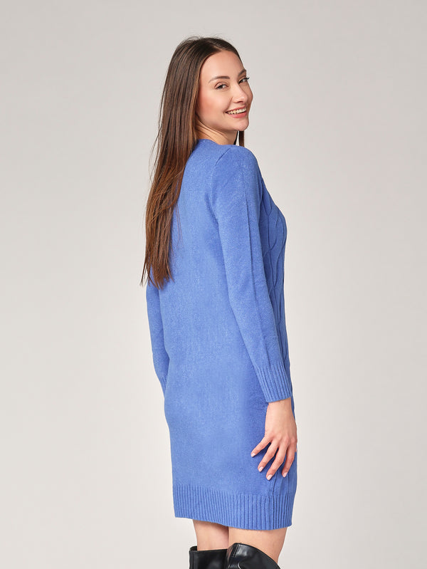 Abito maglia girocollo