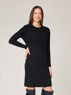 Abito maglia girocollo