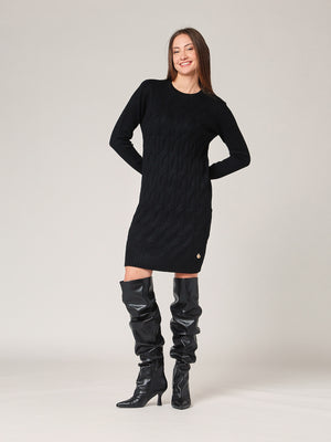 Abito maglia girocollo