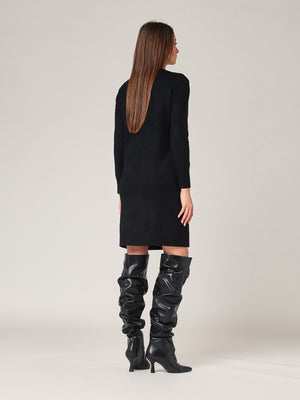 Abito maglia girocollo