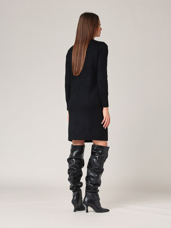 Abito maglia girocollo