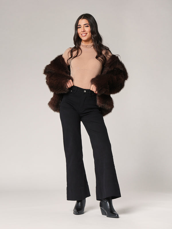 Dolcevita cashmere con pizzo