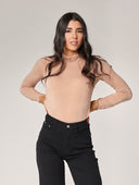 Dolcevita cashmere con pizzo