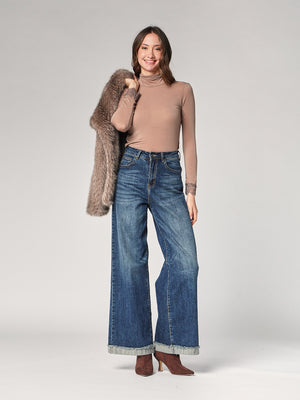 Dolcevita cashmere con pizzo