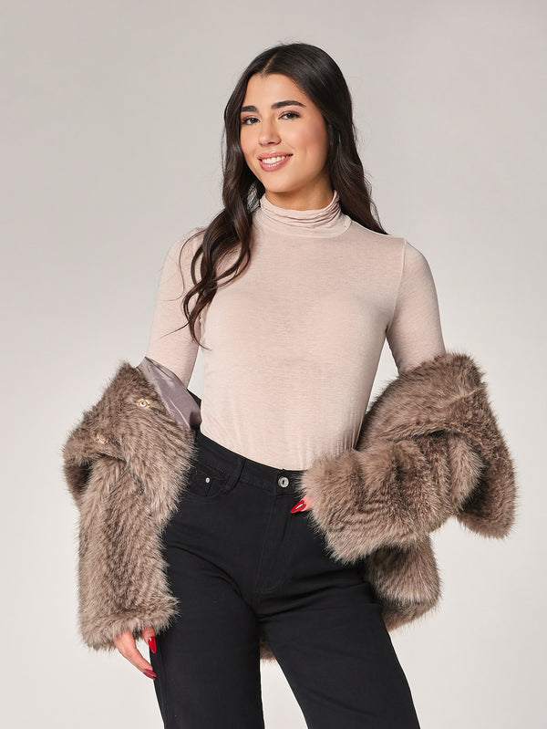 Dolcevita cashmere con pizzo