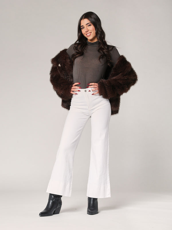 Dolcevita cashmere con pizzo