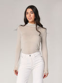 Dolcevita cashmere con pizzo