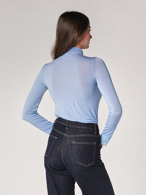 Dolcevita cashmere con pizzo