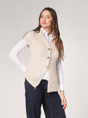 Gilet maglia due bottoni