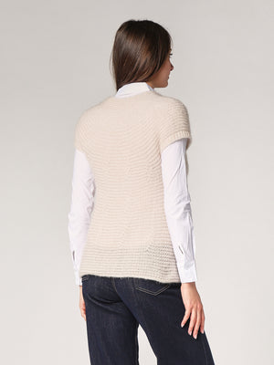 Gilet maglia due bottoni