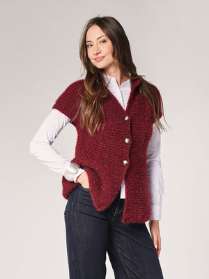 Gilet maglia due bottoni