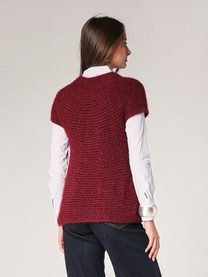 Gilet maglia due bottoni