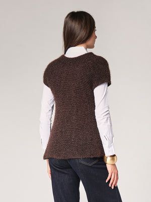 Gilet maglia due bottoni