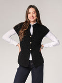 Gilet maglia due bottoni