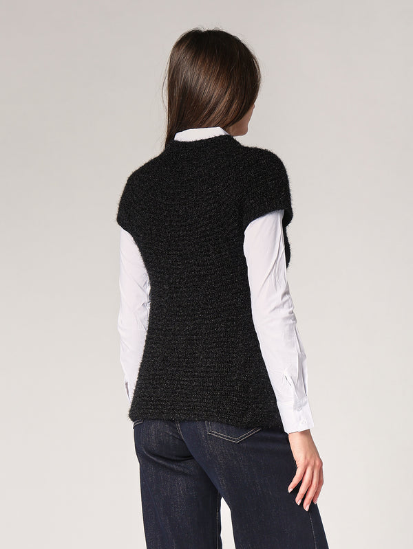 Gilet maglia due bottoni