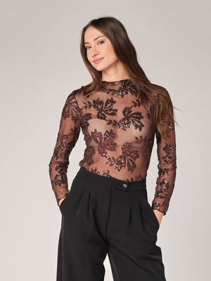 Maglia con paillettes