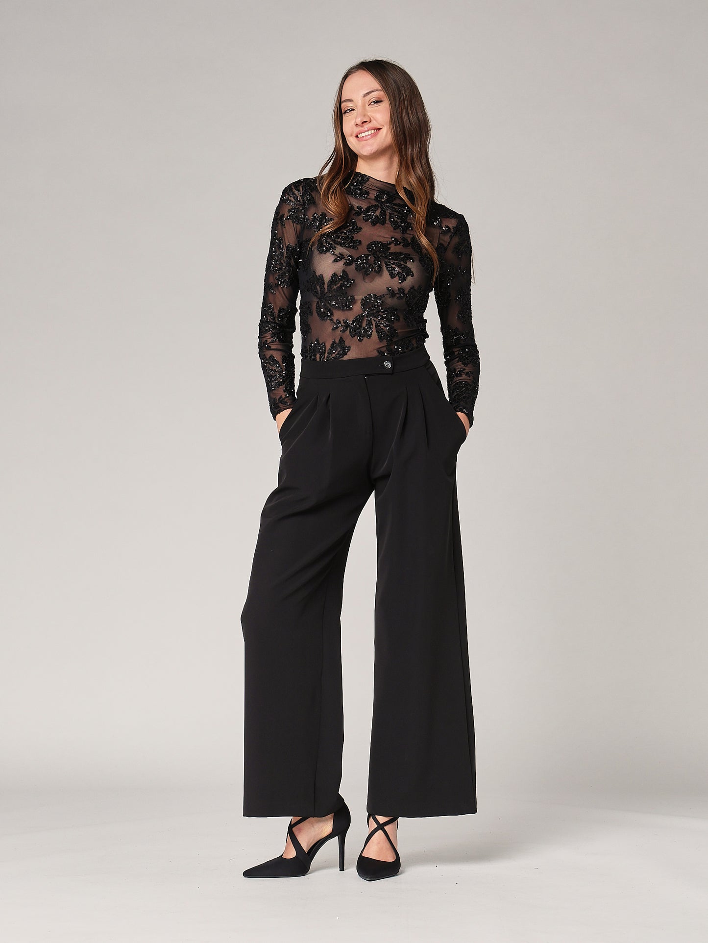 Maglia con paillettes